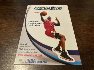 Rare Michael Jordan 2006 Upper Deck Collectibles Wall Stars Reusable Decal Promo