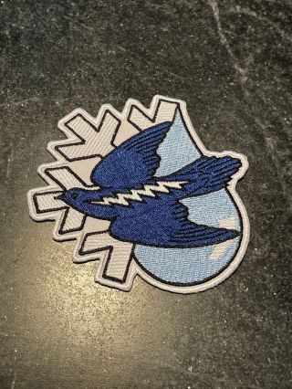 Grateful Dead Blue Bird Snow Rain Patch Rare 4”jerry Garcia Iron On Vtg