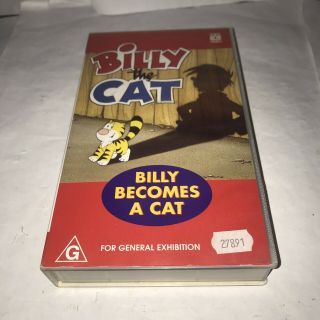 Billy The Cat Billy Becomes A Cat Vhs Tape A Rare Find 1997