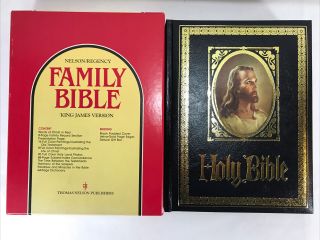 Holy Family Bible King James Version Black Box Cond Rare Vintage 1978
