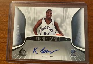Rare Kyle Lowry 2006 Sp Game Auto Significance 41/100 Rookie