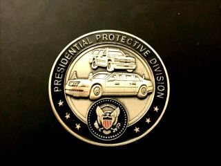 Very Rare U.  S.  Secret Service Presidential Detail Challenge Coin