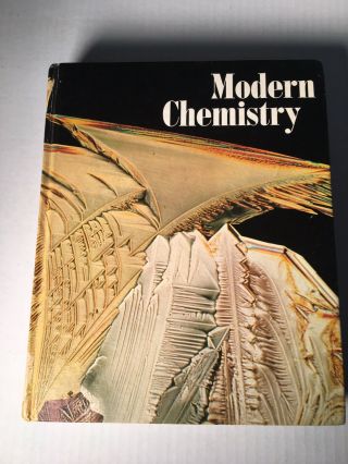 Modern Chemistry Textbook 1974 Holt Rinehart And Winston Antique Vintage Rare L1