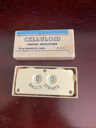 Vintage Baseball Rare Solo Umpire Indicator