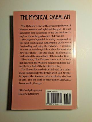 The Mystical Qabalah By Dion Fortune Rare 2010 Edition Tree of Life & Kabbalah 3
