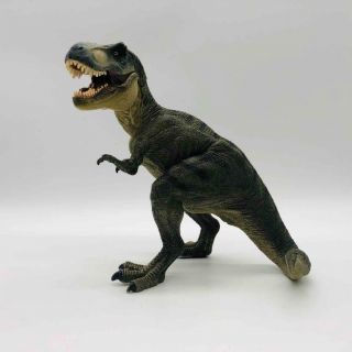 Rare Papo 2005 Green T - Rex Dinosaur Realistic Figure W/ Moving Jaw 1st Release