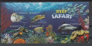 2018 Reef Safari Special Imperf.  Miniature Sheet.  Lim/edit Of 150.  Muh.  Very Rare