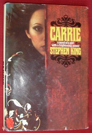 Carrie By Stephen King (1974,  Hardcover) - Hc,  Dj - Bce - Rare -