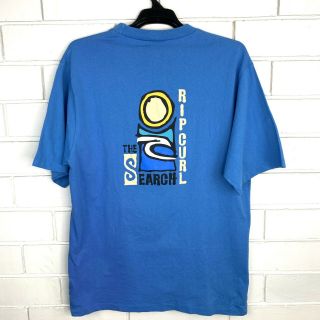 Vintage Rip Curl The Search T Shirt Top Mens L Made In Aus Rare Surf Skate 90s