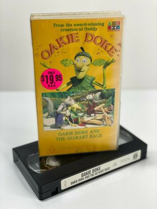 Oakie Doke And The Go - Kart Race Video Pal Vhs A Rare Find - Abc Kids 1990s Noddy