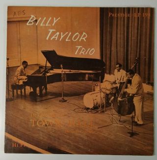 Billy Taylor Trio Concert At Town Hall Prestige 194 Rare O.  G.  D.  G.  10 Inch Lp