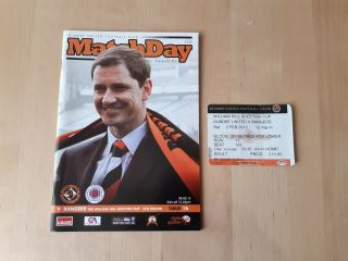Ultra Rare Dundee United V Rangers,  Ticket - 2/2/2013 - Scottish Cup 5th.