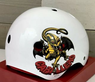 Rare Steve Caballero Skateboard Helmet Cab Dragon Pro - Tec Classic Skate 2011