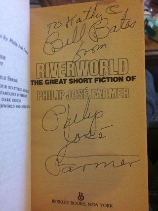 Riverworld And Other Stories By Philip Jose Farmer Signed Rare Paperback