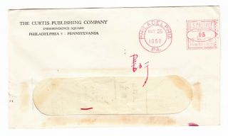 Usa To China Postmark 中國香港 Envelope Rare Meter Cover 1949 1950 Advertising