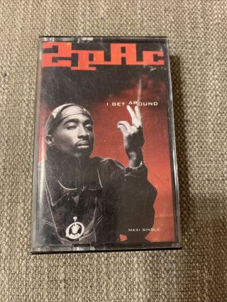 2pac - I Get Around Maxi Single Cassette Tape/1993/interscope/rare/very Good,