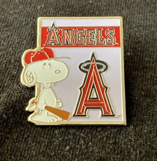 Anaheim Angels Pin Los Angeles Angels Pin Peanuts Pin Mlb Pin Rare Only 500 Made
