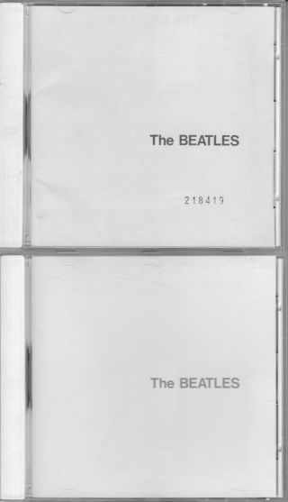 The Beatles White Album 2cds Rare Numbered 218419 - Parlophone