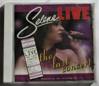 Selena Live The Last Concert (2001) Cd Houston,  Texas Rare