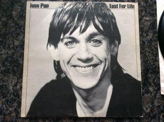 Rare Punk Vinyl 12” Lp Iggy Pop Lust For Life A2/b1 Press Clash Pistols Damned