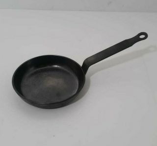 Vtg Matfer Bourgeat Black Carbon Steel Fry Pan 4 3/4 " Diam.  Made In France Rare