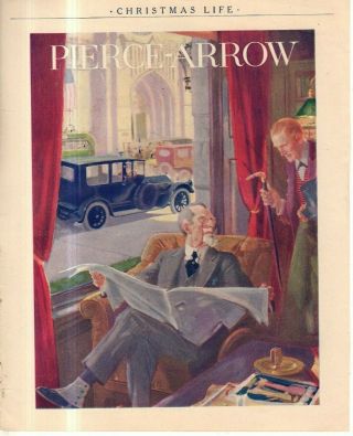 1920 Pierce Arrow Limousine Ad St.  Patrick 