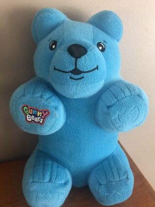 Gummy Bears Plush Blue 11 " Street Play Toys 2009 Stuffed Animal Rare Htf