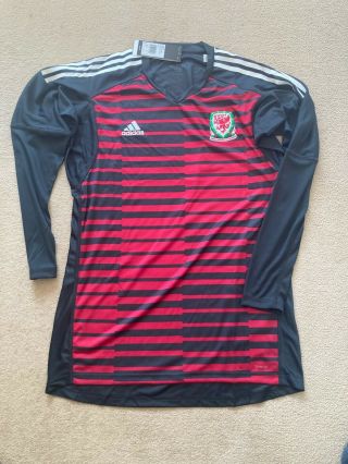 Wales Football Player Issue Goalkeeper Shirt 2018 - 19 - Bnwt - Rare - Large