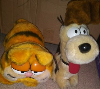 Rare Vintage Dakin Garfield And Odie Plush Stuffed Animal 1980s