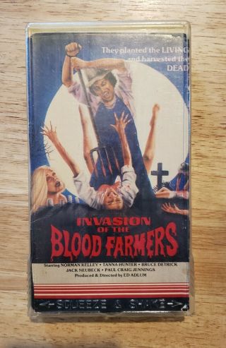 Invasion Of The Blood Farmers Rare Vhs,  Horror.