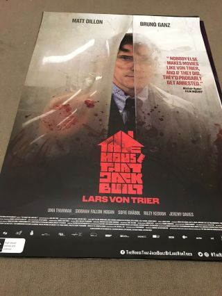 The House That Jack Built Movie Poster Lars Von Trier Rare Horror