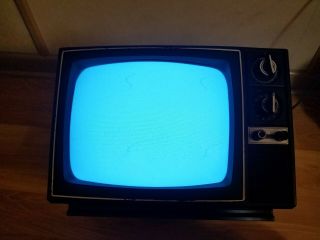 Very Rare Retro 1981 - 12 Inch Sears Solid State Black And White Tv -