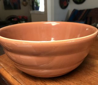 Vintage Bauer Beehive Ring Mixing Bowl 18 In Rare Brown Pumpkin Color
