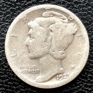 1921 Mercury Dime 10c Better Grade Silver Rare Key Date 20076
