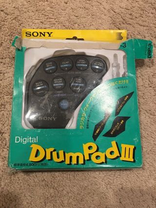 Vintage Sony Drum Pad Iii Drp - 3 Drum Synthesizer Rare