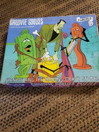 Vintage Rare 70s Filmation Groovie Goolies Monster Puzzle (mib)