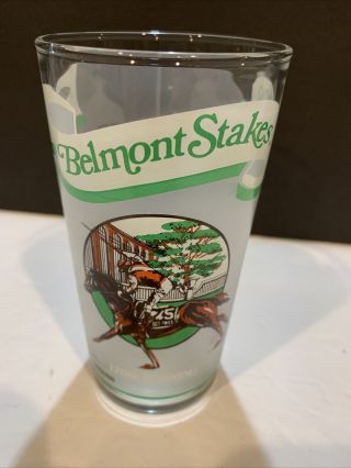 1988 Belmont Stakes Glass Very Rare.  Not Derby Glass