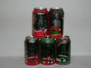 Beer Cans Set Pacena Carnival From Bolivia Rare -