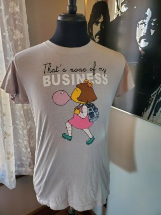 Rare Vintage Womens Pbs Kids Arthur Thats None Of My Business Shirt Size 2xl