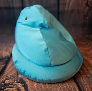 Peeps Chick Medium Blue Plush Soft Bead Pillow Squishy Easter Spring Rare Vgc