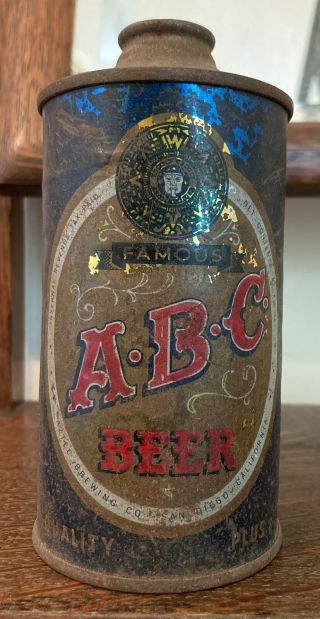 Rare Famous Abc Beer Extra Pale Ale Cone Top Beer Can