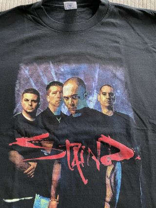 Vintage Staind Shirt 90s Music Rock Band Concert Tour 2001 Punk Metal Rare Xl