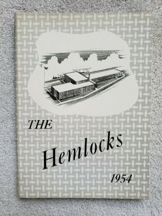 1954 Blain Union High School Hemlocks Yearbook Perry County Pa Rare Old Vintage