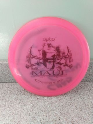 Latitude 64 Maul Opto Line Pink 6/10 Ink 170g Rare Oop Disc Golf