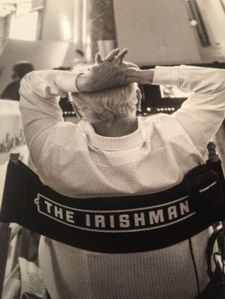 The Irishman Martin Scorsese B&w Set Photo Print Fyc W/letter Extremely Rare