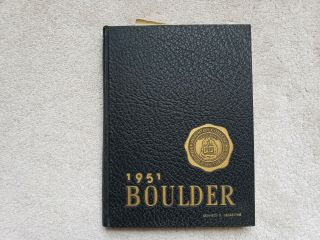 1951 Houghton College Yearbook Ny Boulder Old Rare Plus