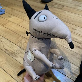 Disney Frankenweenie Sparky 12 " Poseable Plush Toy Dog Tim Burton Rare