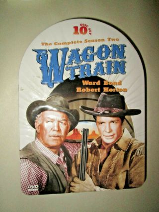 Wagon Train: The Complete Season Two (dvd,  10 - Disc Set) In Rare Collector Tin