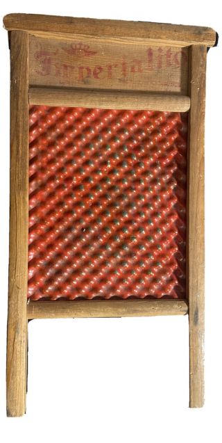 Rare Vintage Red Imperialito Wash Board Collectors Vintage Aesthetic