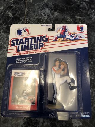 1988 Nolan Ryan Kenner Starting Lineup Figure Slu Rare Houston Astros Mlb Hof